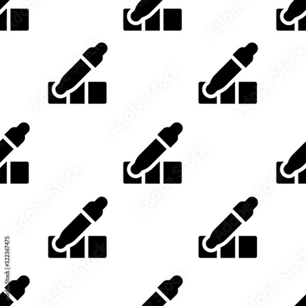 Obraz Single Eyedropper pattern. Eyedropper concept. filled trendy Vector seamless Pattern, background, wallpaper