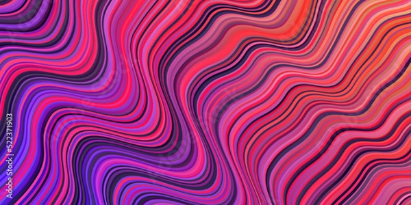 Obraz Dark Multicolor vector texture with curves.