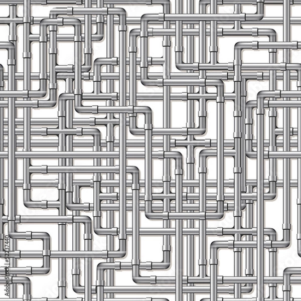 Fototapeta Silver Pipes Background