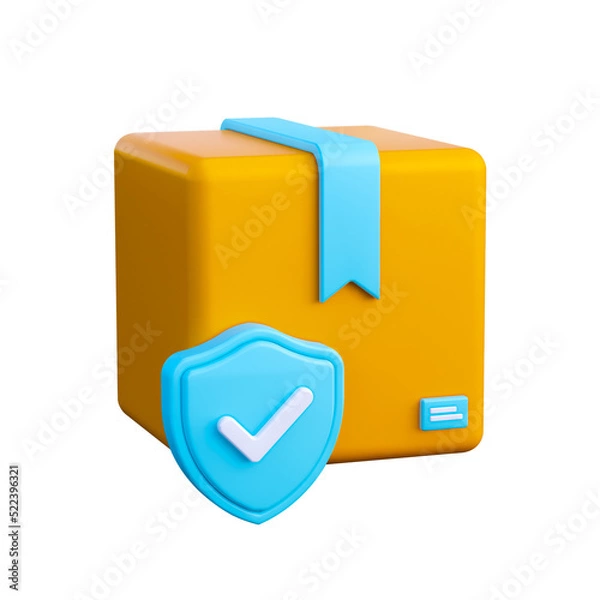 Fototapeta 3d delivery service icon transparent background