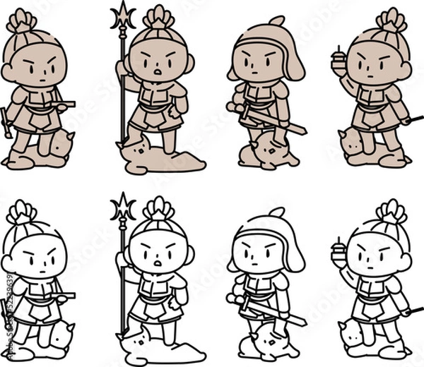 Obraz 四天王守護神・広目天、増長天、持国天、多聞天