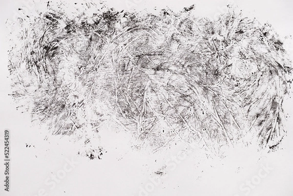 Fototapeta Abstract black white texture on white paper