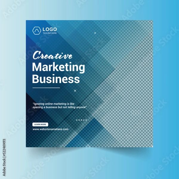 Obraz Abstract Creative Marketing Post Vector Template 