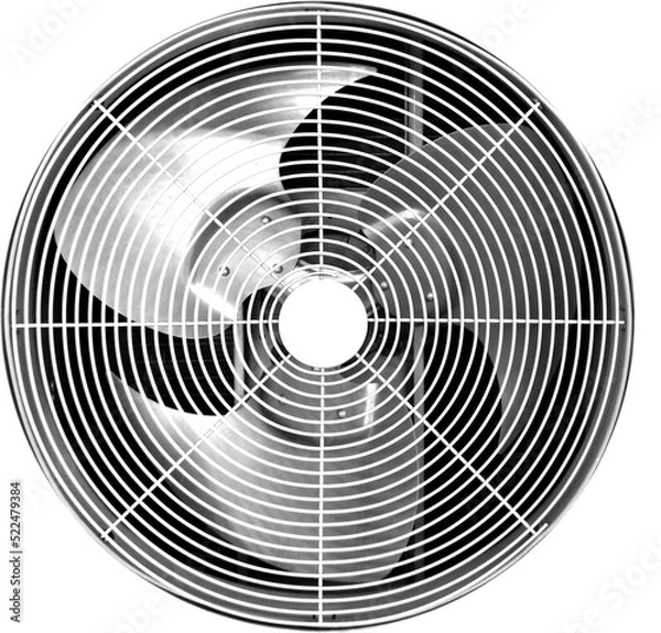 Obraz Air condition compressor isolated on white background with clipping path