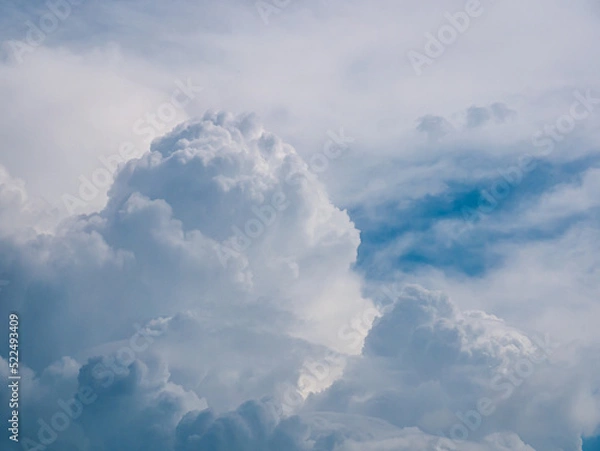 Obraz Massive rain cloud, Cumulus congestus, in a cloudy sky