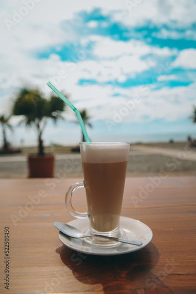 Obraz coffee on a beach
