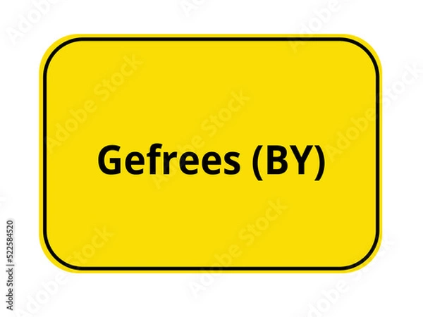 Obraz Ortseingangsschild - Gefrees BY