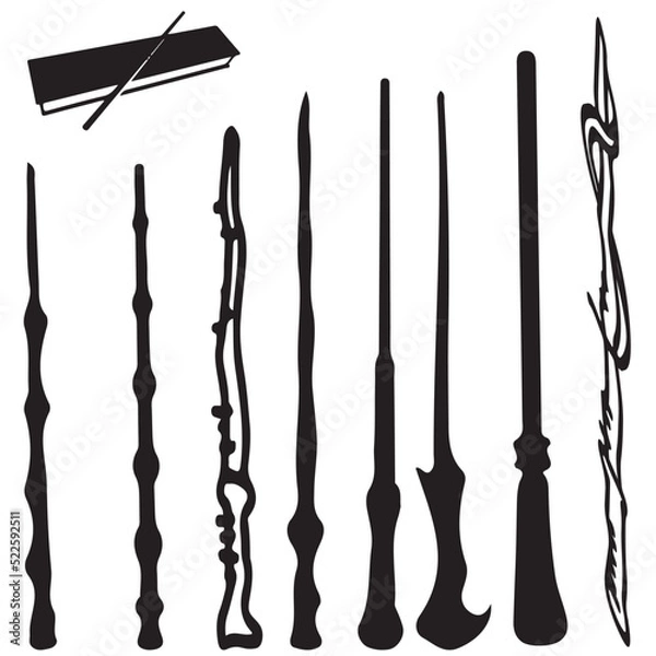Obraz set of magic wands
