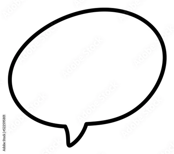 Fototapeta Speech bubbles comics stroke line