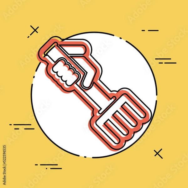 Fototapeta Rake icon