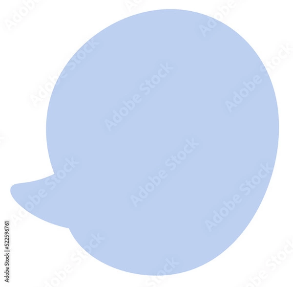 Fototapeta Blue Speech bubble icon.