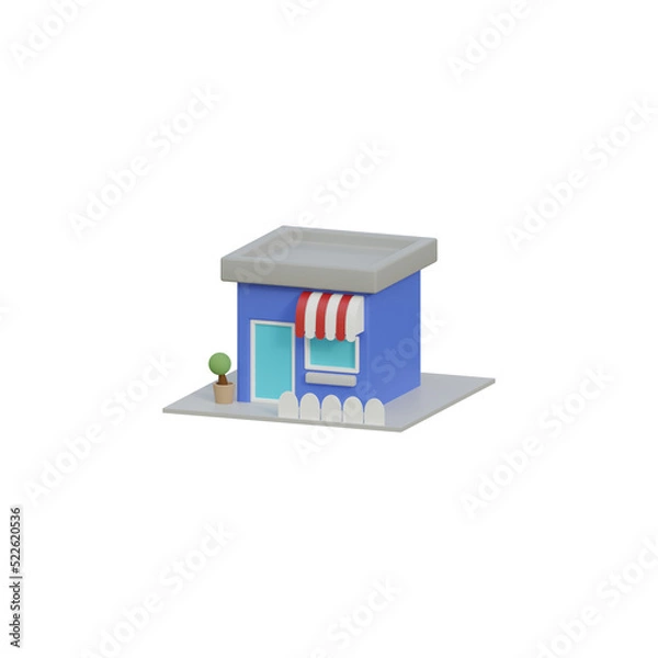 Obraz 3d ice cream store