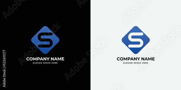 Obraz Letter S gradient Logo Design Icon Vector Symbol template