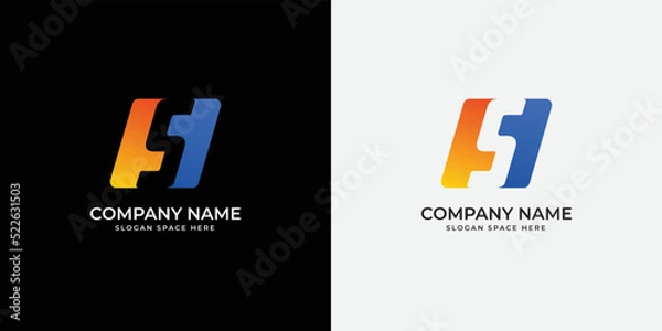 Obraz Letter S gradient Logo Design Icon Vector Symbol template
