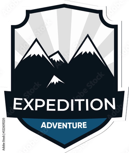 Obraz Mountain logo and badge