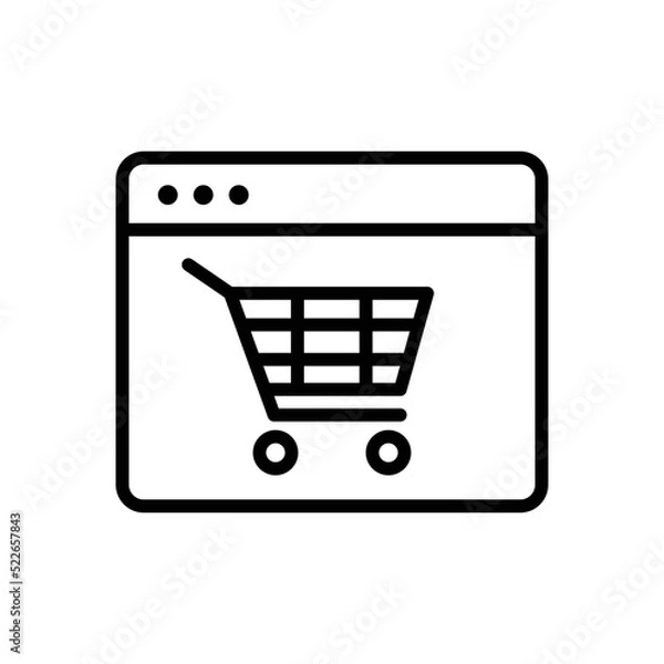 Fototapeta E-commerce icon vector graphic illustration