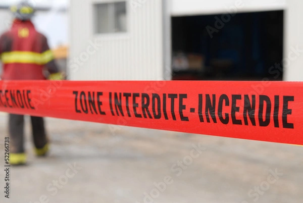 Obraz warning zone in french