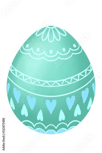 Obraz Green easter eggs.