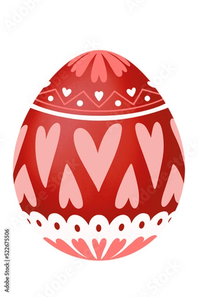 Obraz Red Easter Egg Decorates.