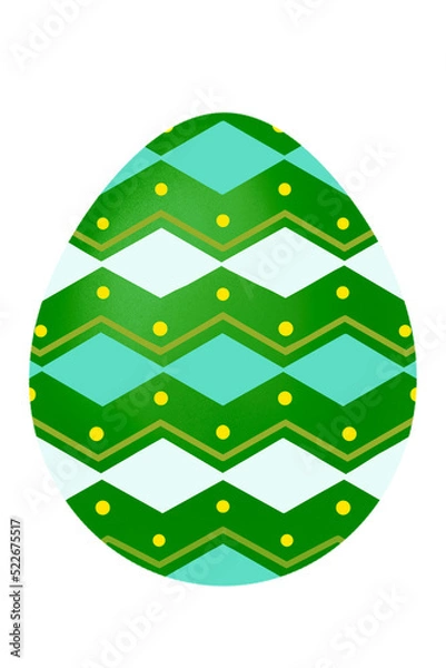 Obraz Green Easter Egg.