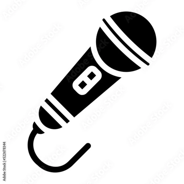 Fototapeta microphone glyph icon