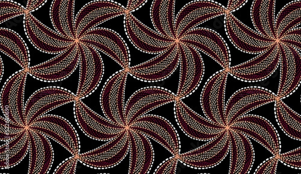 Obraz Geometric ethnic pattern seamless flower color. seamless pattern. Design for fabric,curtain,background,carpet,wallpaper,clothing,wrapping,Batik,mandalas,fabric,Vector illustration. pattern style.