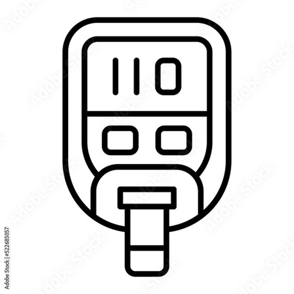 Obraz Diabetes Test Line Icon