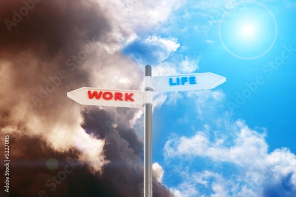 Obraz Praca a życie