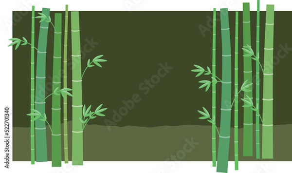 Obraz 笹　背景あり