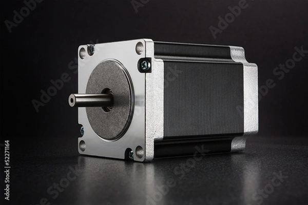 Obraz Electric stepper motor CNC drive