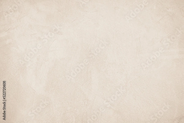 Fototapeta Old concrete wall texture background. Close up retro plain beige color cement material surface rough element concept.
