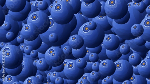 Obraz Summer blueberry. Beautiful background. Texture. Vector