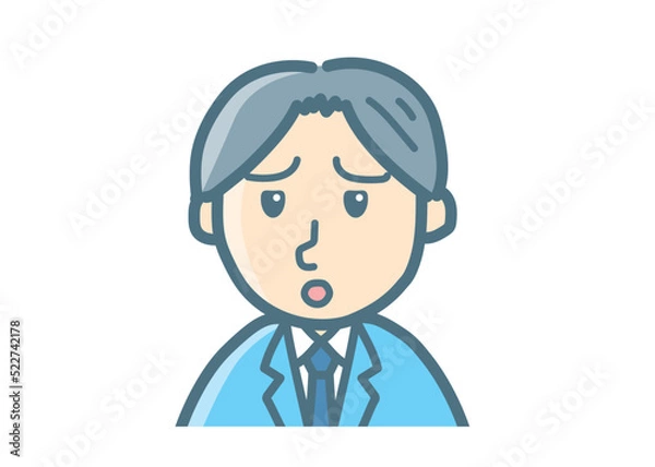 Fototapeta サラリーマンのバストアップ