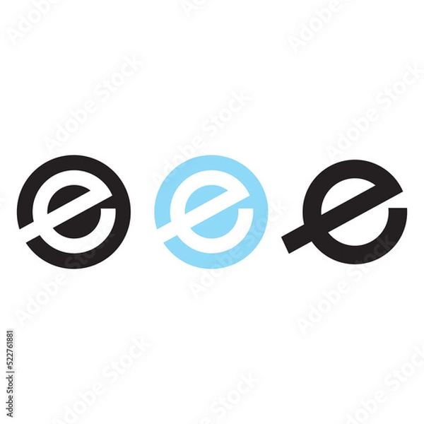 Obraz Letter e logo icon vector illustration symbol