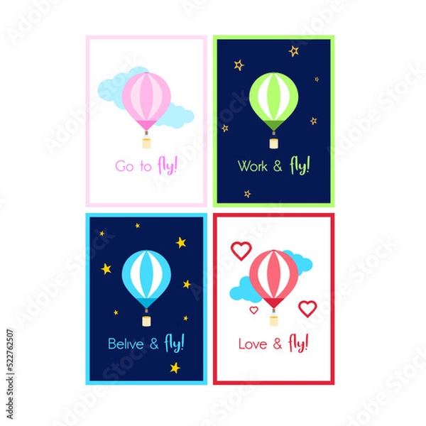 Obraz illustration of an background with Balloon