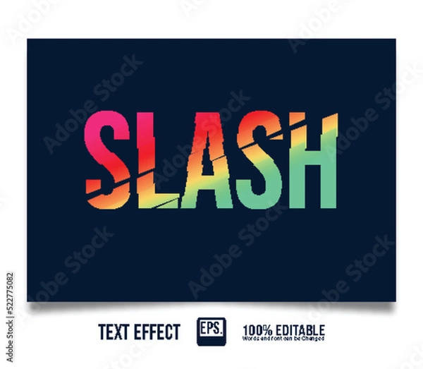 Fototapeta Elegant Text effect slash