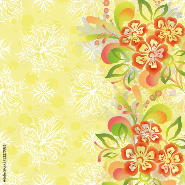 Fototapeta Abstract floral background