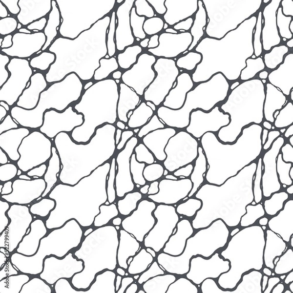 Obraz seamless pattern abstract graphics black and white