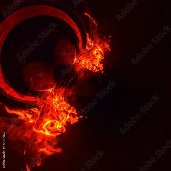 Obraz abstract background with fire