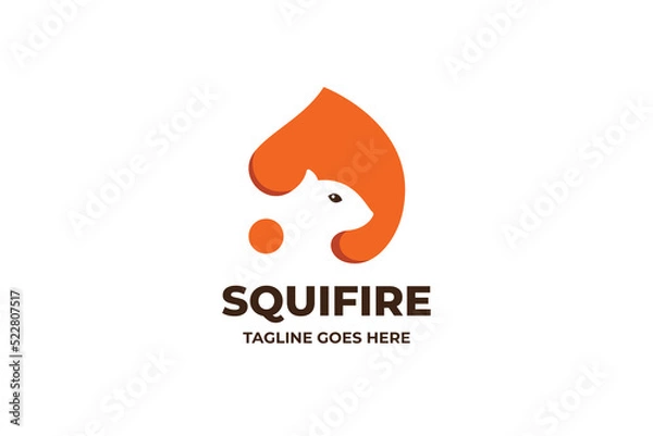 Obraz Squirrel Business Logo Template
