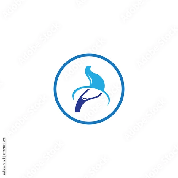 Fototapeta stomach care icon designs