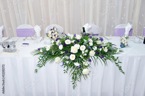 Obraz Table decoration at wedding reception
