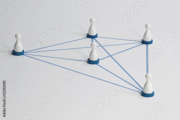 Obraz Figuren / Netzwerk
