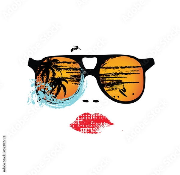 Obraz summer illustration