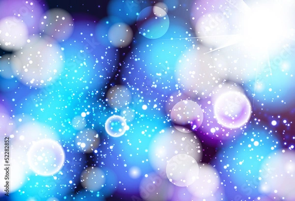 Obraz Vector Blurry Lights, easy color editable