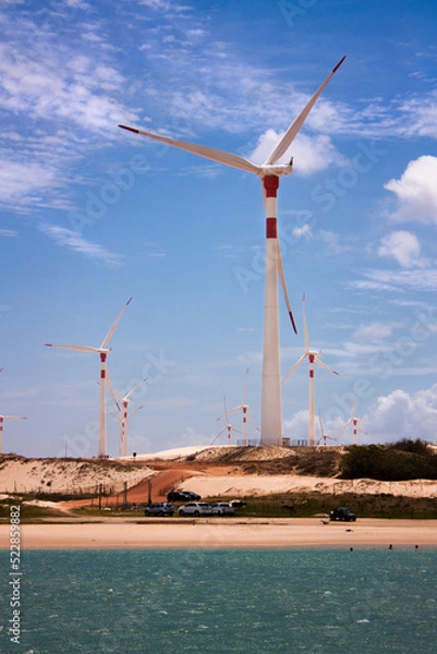 Obraz Postcard wind turbine