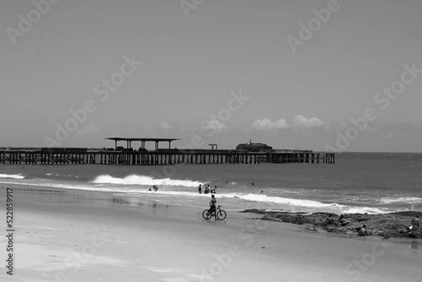 Obraz Old bridge on the beach