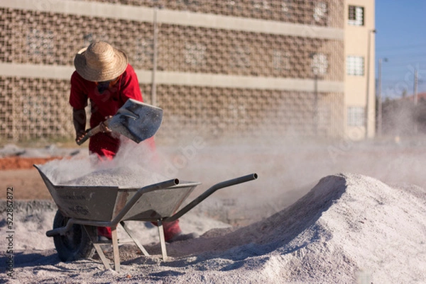 Obraz worker on the site
