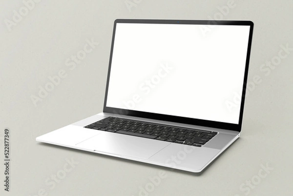 Fototapeta Laptop Screen Blank Mockup