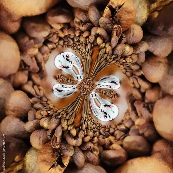 Obraz Coffee black and background